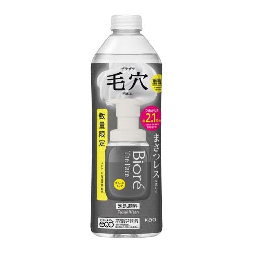 

Kao Biore The Face Пенящееся очищающее средство для лица Smooth Clear Plus Refill 340 мл