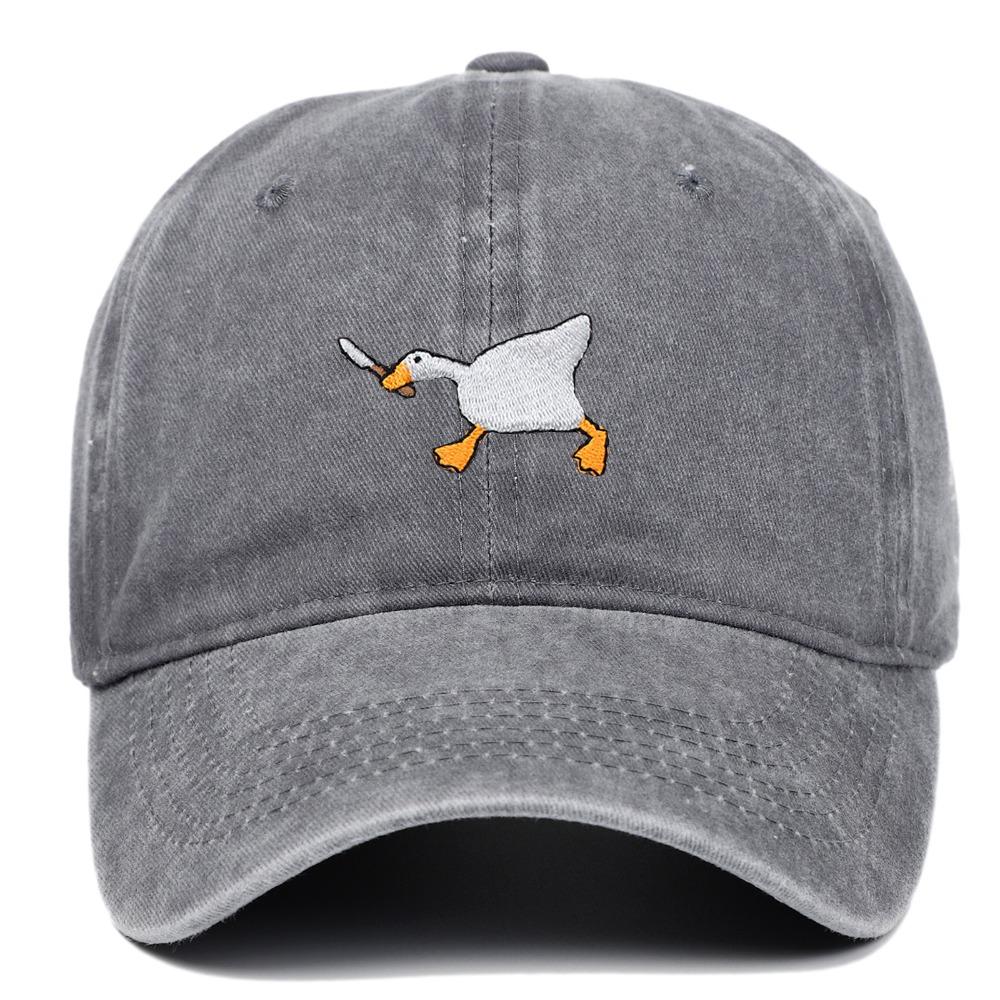 Embroidery Goose Trucker Hat Adjustable Snapback Hat Fashion Duck Tongue Hat  Men