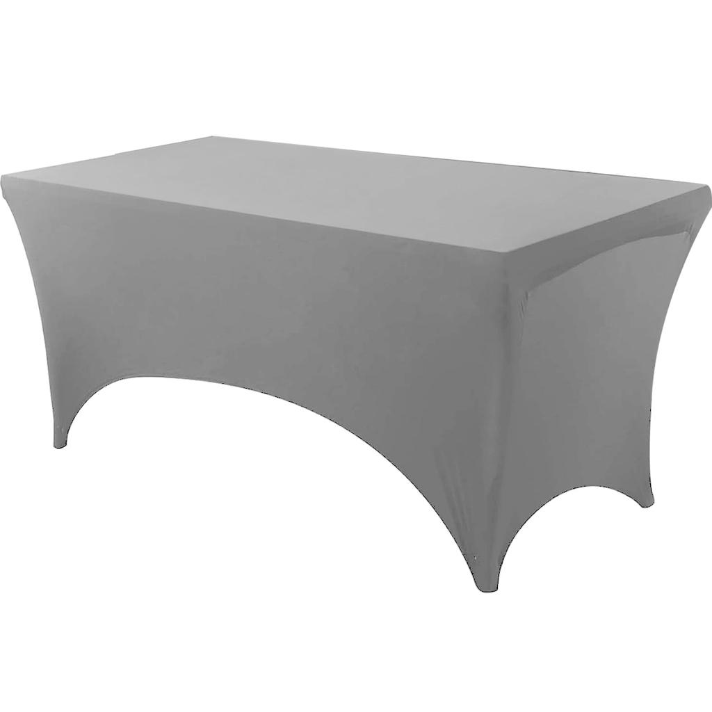Spandex Tablecloth Tight Fitted Washable and Wrinkle Resistant Stretch Rectangular Patio Event Wedding Parties Table Cover