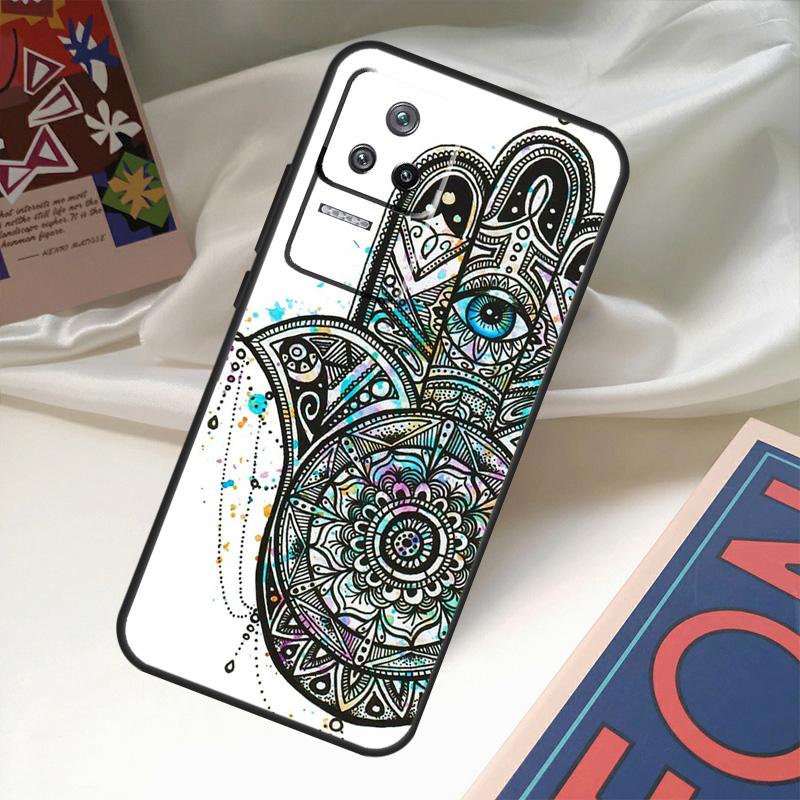 Hamsa Hand of Fatima Case For Xiaomi 17 14 15 Ultra 13T 14T 15T Pro POCO F8 Ultra F7 F5 F6 X3 X5 X6 X7 Pro Coque