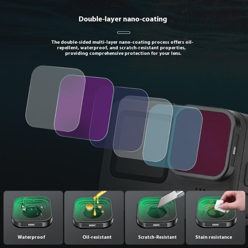 4 Piece/1Pc Filter For 13 12 11 10 Action Camera Multicoated Neutral Density Polarizer Lens Accessories