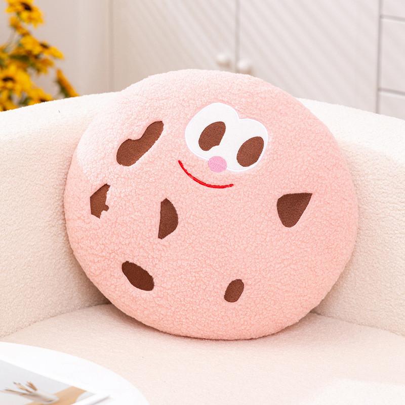 Cookie Cartoon Pattern Plush Cushion Pillow With Pp Cotton Fill For Home Office