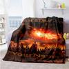 Gothic Illustrations Customize Text Blanket Gift Customizable Blanket Soft & Cozy for Nap Bed Chair Living Room Ideal for All Seasons