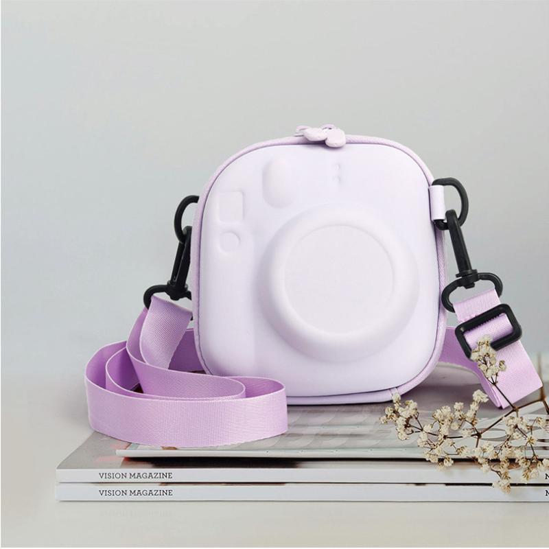 Husă Dura EVA pentru Aparat Foto Instax Mini 13 12, Geantă Protectoare Anti-Cădere cu Căptușeală Moale și Curea de Umăr pentru Călătorii