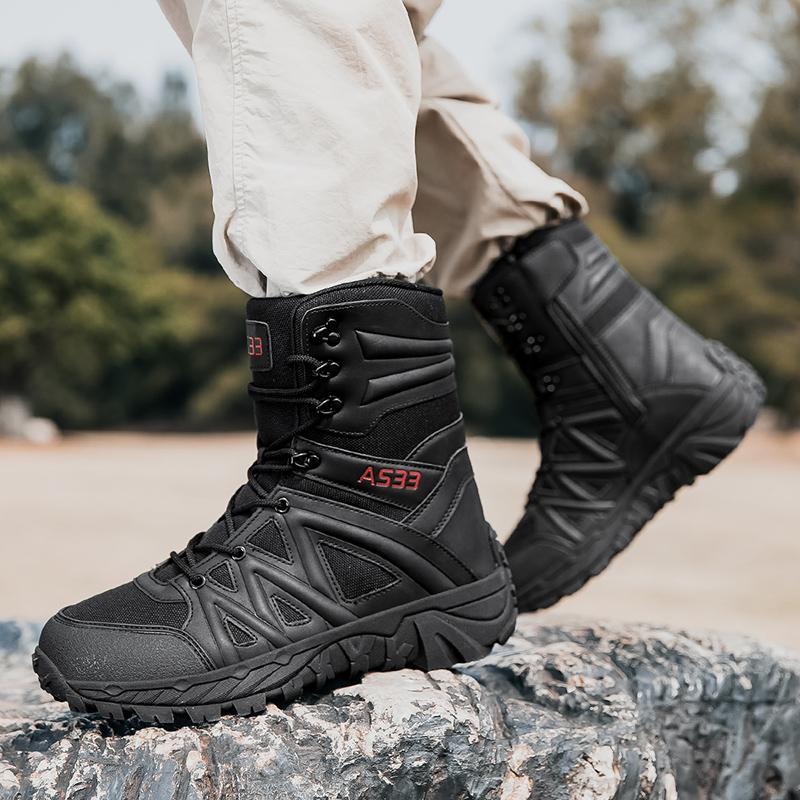 Outdoor Hiking Shoes Men Anti-slip Comfortable High-top Shoes Men Wear-resistant Soft Breathable Casual Sneakers Shoes Men