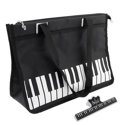 Wasserdichte Oxford-Stoff Musik-Tragetasche Noten-Organizer Inklusive Buchklemme Nachhilfe Chor Professionell