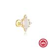 S925 Sterling Silver Daily Wear Quad Star Love Color Flower Diamond Cartilage Spiral Piercing Earrings 2026