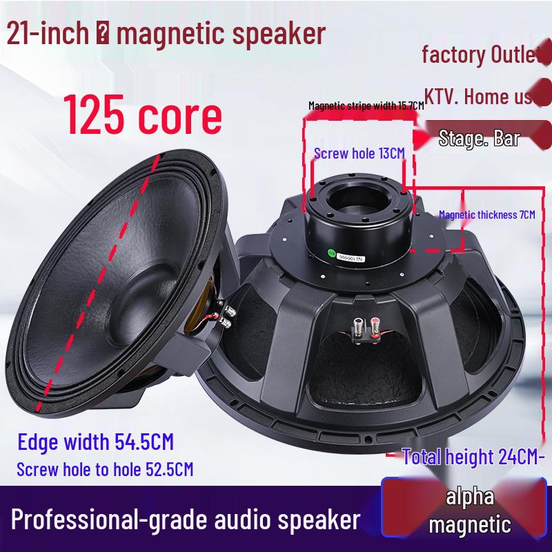 6.5-21 inch High-Power Mid-Bass Pro Stage Speaker with Neodymium Magnet