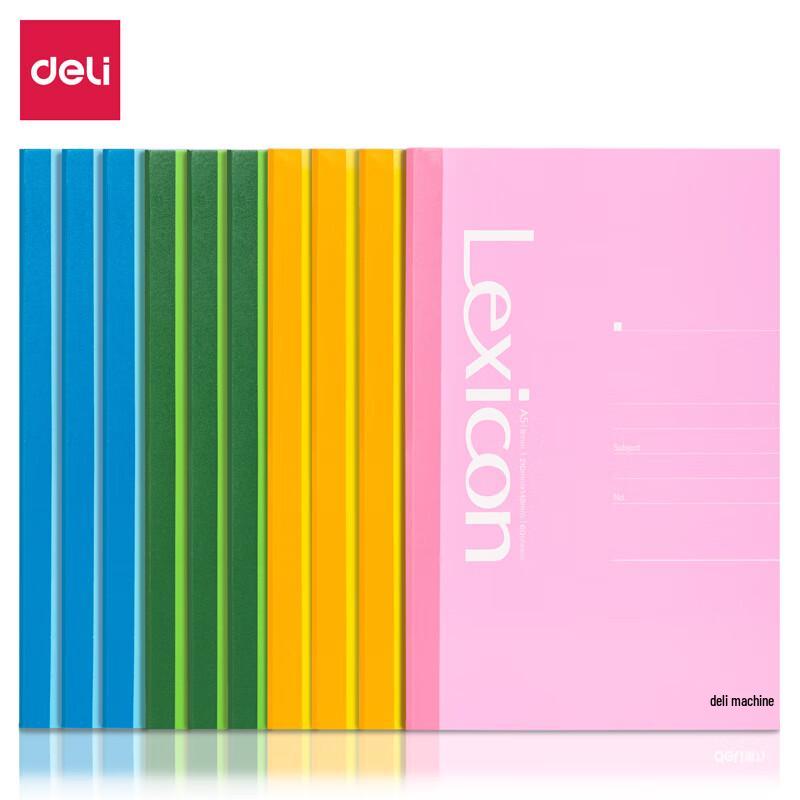 Deli A5 60-Page Softcover Notebook (10-Pack)