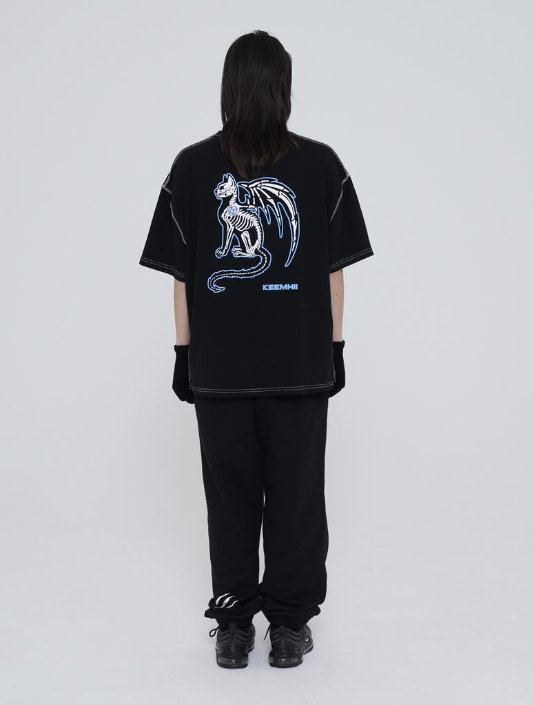KEEMHII Stardust Stitch Sweatpants - [Black]