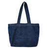Denim Solid Color Large Capacity Tote Bag Daily Leisure Durable Shoulder Bags High Quality Casual Versatile Sweet Bags
