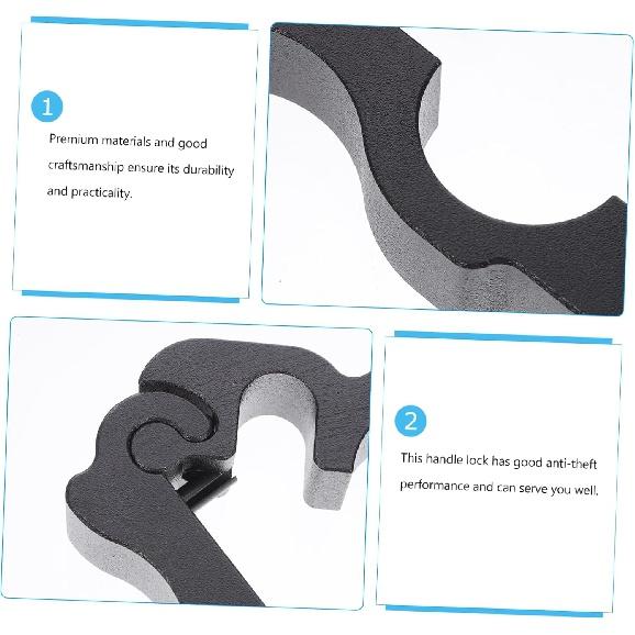 GLEAVI 1 Set Hupenschloss Gashebelschloss für Motorrad Motorradschloss Motorradzubehör Motorrad-Lenkerschloss Motorrad-Griffschloss Motorrad