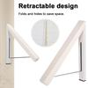 Folding Clothes Hanger Concealed Clothes Rack Invisible Drilling Folding Wall Hanger High Load Capacity for Dormitory Balcony