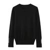 European and American style, new women's clothing, foreign style, fashionable basic plain weave knitted sweater 8851171