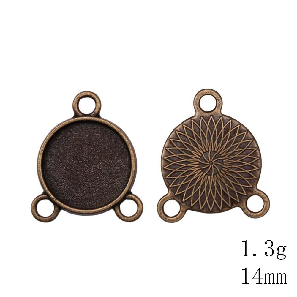 NewArrivals Accessories Jewelry Three-Hole Multi Size Glass Cabochon Base Setting Tray Accessories Parts Souvenir Men's Accessories