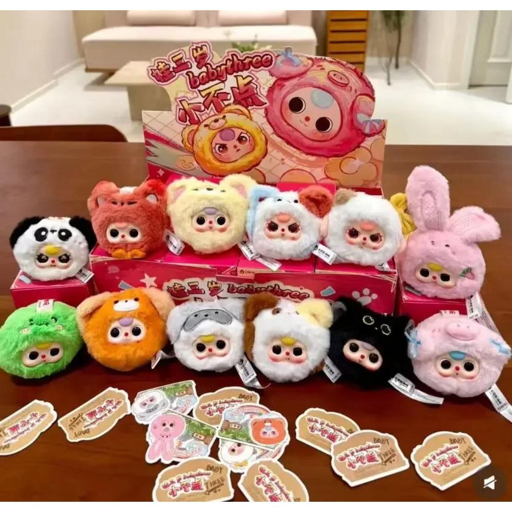 Neue Original Baby Drei Mini-Tiere Trendige Blind Box Spielzeuge Ornamente Schlüsselanhänger Niedliche Puppen Anime Überraschung Geburtstagsgeschenke