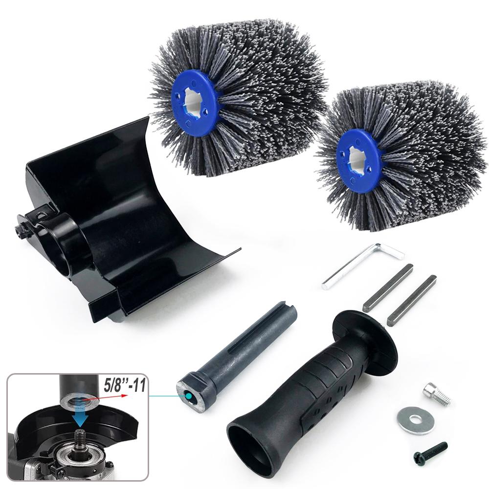 M10/M14 Multifunctional Electric Angle Grinder Burnishing Polishing Machine Accessories Nylon Abrasive Drum Polishing Wheel