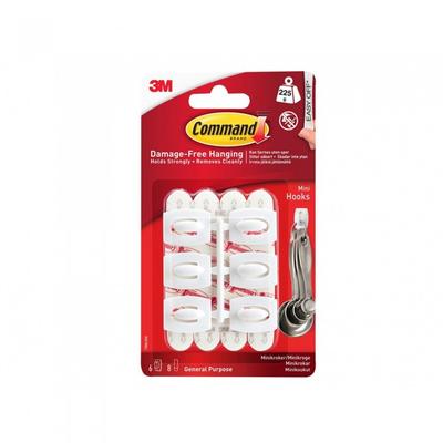 Mini Ganchos Blancos Command