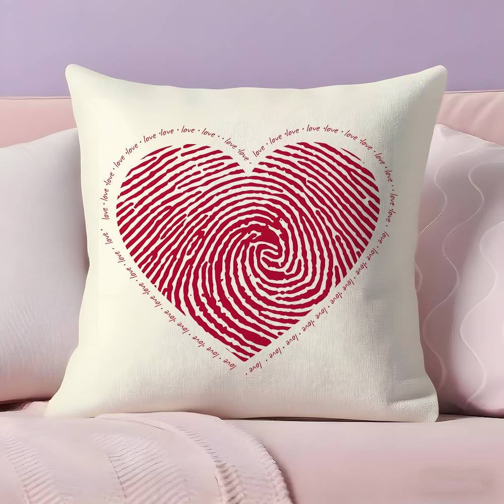 ART H-heart S-shape Pillow Case Ultra Soft Skin Friendly Fabric Cloud Like Comfort & Concealed Zipper