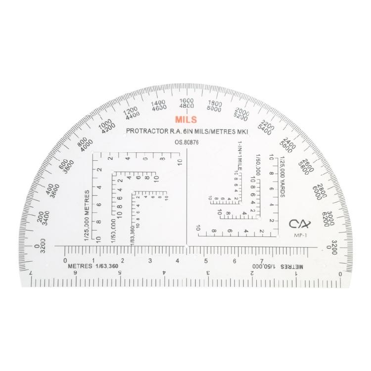 Upgraded Coordinate Grids Reader Ruler Protractors Coordinate Scale for Camping 1