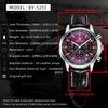 Benyar Luxury Watches For Men Date Chronograph Lrather Man Watch Waterproof Luminous Sport Military Men's Quartz Watch