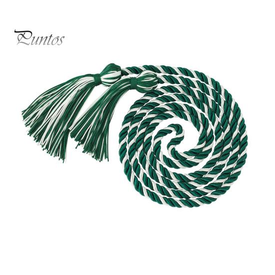 

Випускний почесний шнур-підвіска Товстий плетений шнур з китицею Довжина 1,7 м Кольорове блокування Щільне плетіння Бакалавр Магістр Почесний шнур для випускного темно-зелений колір