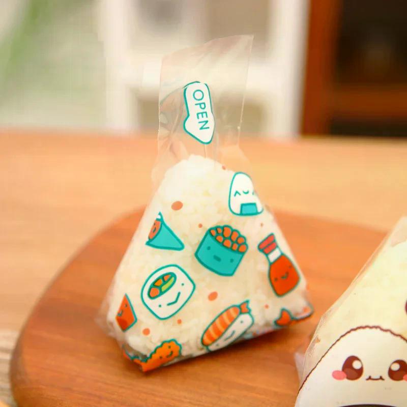 Dreieck Reis- und Gemüse-Rolle Verpackungspapier Dreieck Reisball Einweg-Verpackungsbeutel Sushi-Beutel Sushi-Bento-Zubehör