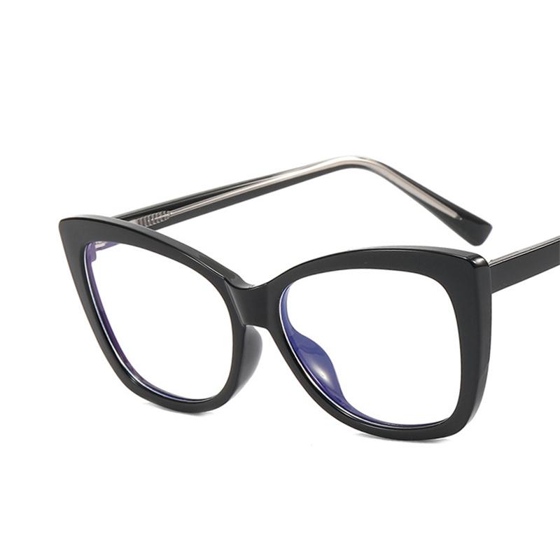 Cat Eye Blue Light Blocking Glasses Retro Square Frame for Women Men Computer Eyewear Fashion Optical Glass