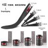 Adjustable Air Cushion Height Increasing Insoles: Transparent, Four-Layer, Removable Design for Men and Women, Suitable for All Seasons.