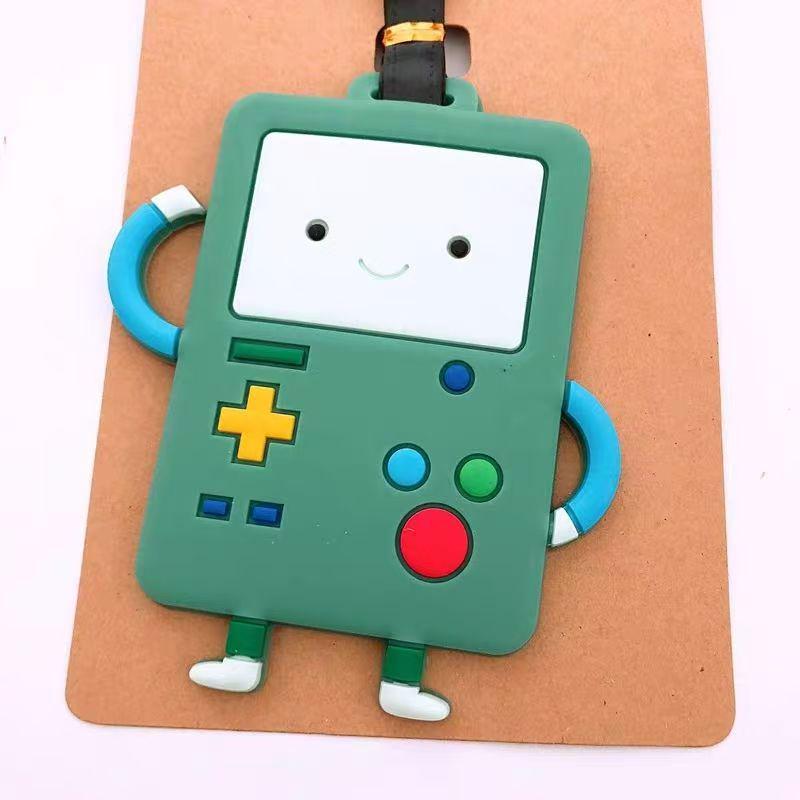 Etichetă moale din cauciuc pentru bagaje, cu desene animate: Bichon Maltez, Golden Retriever și Corgi