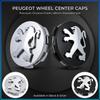 Car Wheel Center Cap Emblem Hub Covers Badge Auto Accessories For Peugeot 107 108 206 207 208 301 307 308 405 406 407 408 508 607 807 2008 3008 4008