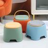Kids Low Stool with Handle Stackable Heavy Duty Non-Slip Lightweight Footstool Home Living Room Bathroom Kindergarten Toddlers Step Stool