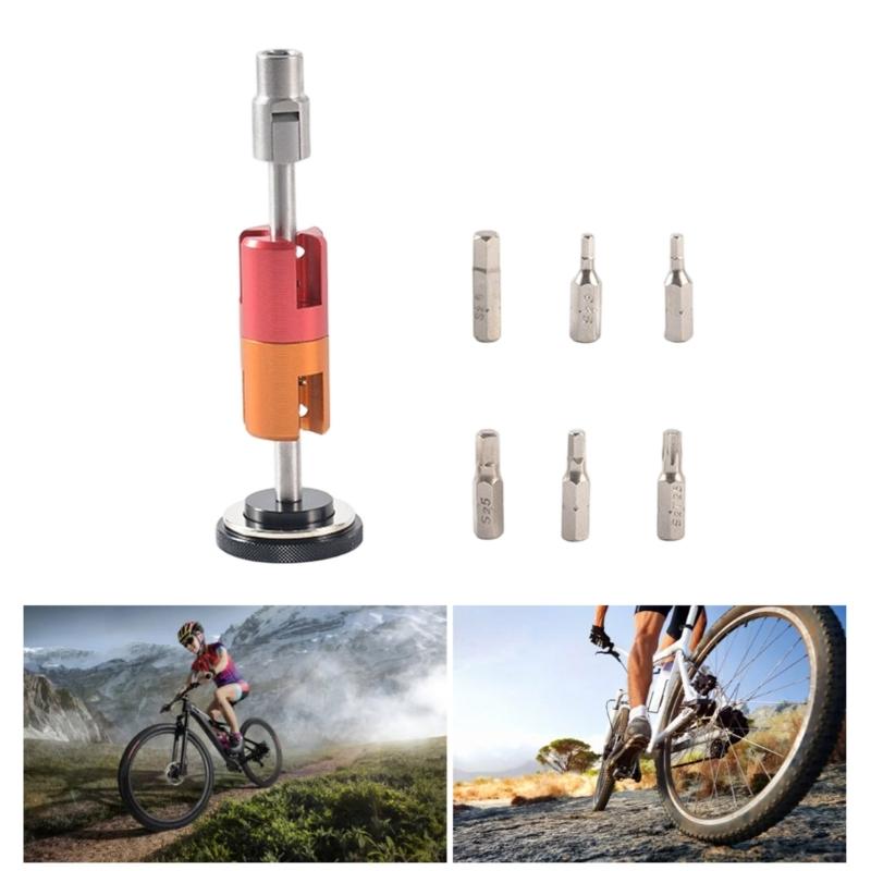 Aluminum Alloy Bike Bicycles Invisible Repair Tool Set High Strength Crankset Wrench Portable Cycle Repairing Fix Tool