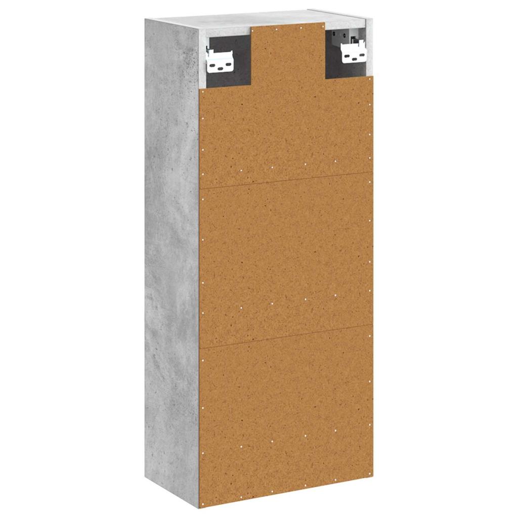 Wall Mounted Washbasin Vanity Unit Concrete Grey 35 x 20 x 81 cm