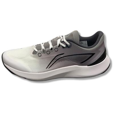 Li Ning Comfortable Versatile Shock Absorbing Wear Resistant Low Top Running Shoes Men Sneakers White Gray ARBT003-8