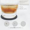 Diatomaceous Earth Made Japan Absorbent Coasters 2-piece Set Soft Antibacterial Silver Ions Included (dark Gray 2 Pieces Round)