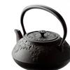 Nanbu Ironware Nambu Iron Kettle, Tea and Maple Leaf Design, 1.2 Liters