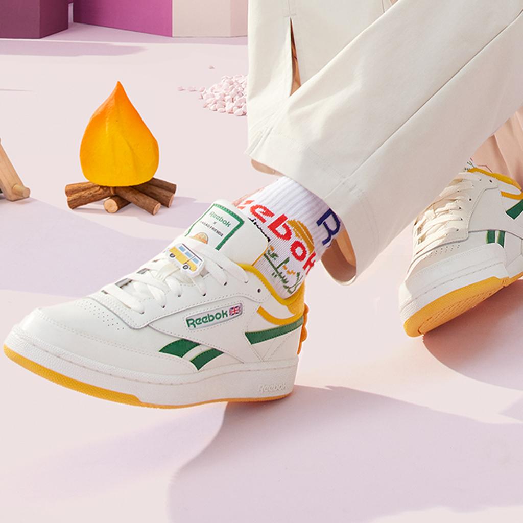 Reebok Kakao X  Collaboration Comfortable Low-Top Sneakers Unisex Sneakers White Green GV8583