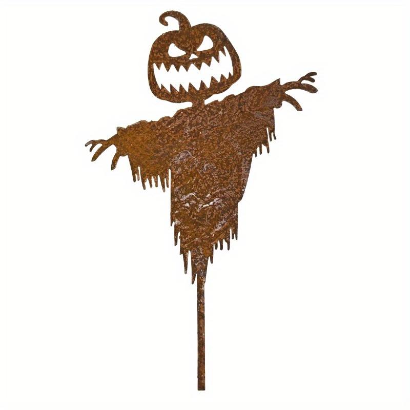 

1 шт. Уникальный деревенский силуэт пугала, садовый декор - Уличная декорация для двора и сада на тему Хэллоуина, Украшения на Хэллоуин