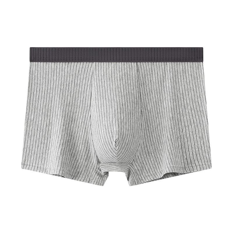 Pure Cotton Antibacterial Men's High Elastic Boxer Briefs
