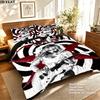 Gaga Pattern Bedding Set Quilt Cover Pillowcase Home Decor Gift (1 * duvet cover + 2 * pillowcase, without core)