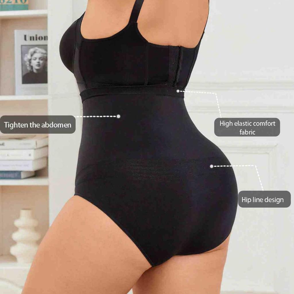 Women's High Waist Tummy Control Slimming Shapewear Panties – Plus Size Hip Lift Body Shaper