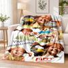 Pippi Langstrumpf Flanell-Kuscheldecke Weich Warm Gemütlich für Sofa Bett Innenbereich Zuhause Schlafzimmergebrauch