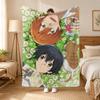 Sasaki And Miyano Anime Throw 240G Flannel Blanket, Suitable For Sofas, Beds, Offices,  Exquisite Gift Blankets