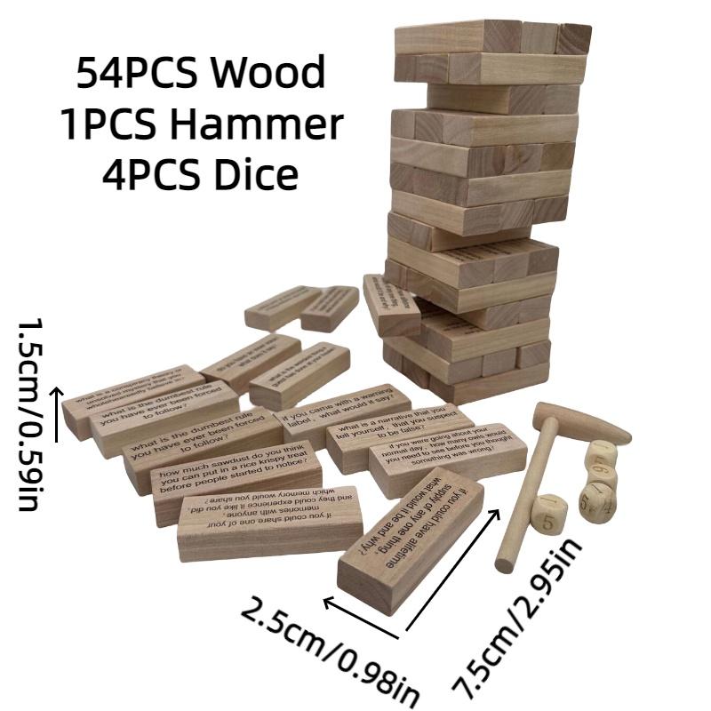 

Ледокол Деревянная пирамидка Интерактивная игра для ума для взрослых Активность для сближения пар