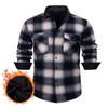 Men's Winter Long Sleeve Thermal Shirt Thickened Plaid Shirt