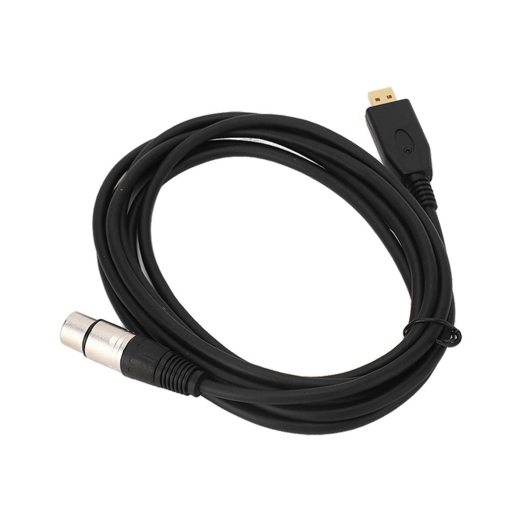 USB Microphone Cable USB to XLR Female Mic Link Converter Cable Microphone Adapter Cable