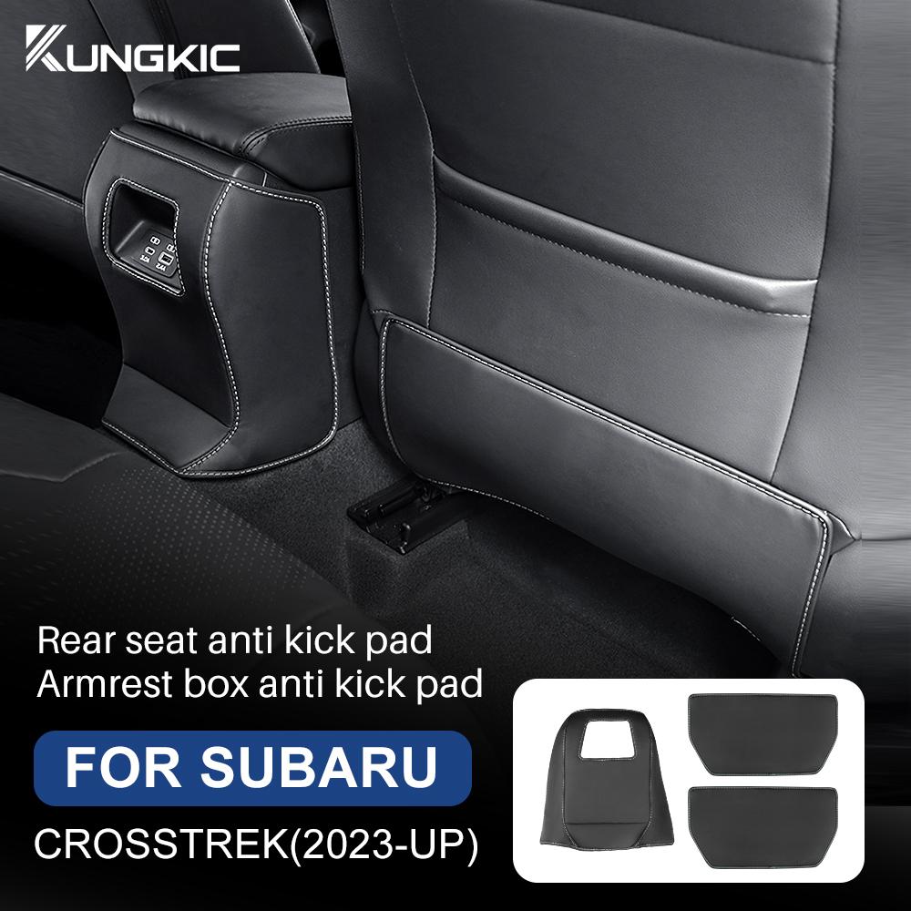 PU Leather Anti-Kick Pad for Subaru Crosstrek 2024 Impreza 2024 Seat Back Armrest Box Protector