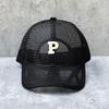 Summer Breathable Mesh Baseball Cap Men'S And Women'S Letters Hollow Cap Outdoor Versatile Sunscreen Visor Hat