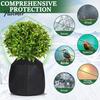 Winter Plant Protection Covers Planter Insulation Cover, Zippered Flower Pot Wrap, Cold Wind Shield for Potted Trees Bag with Drawstring Outdoor